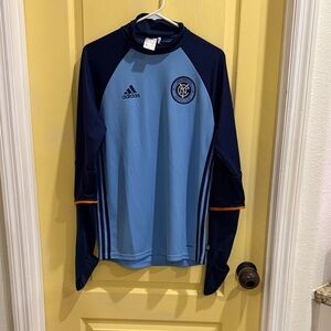 adidas Sky Blue and Navy NYC Training Top
